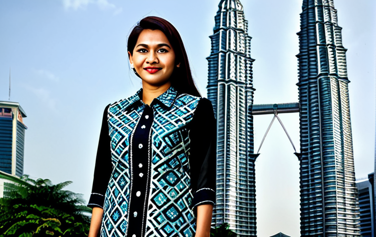 **

A professional businesswoman in a modest batik dress, standing confidently in front of the Petronas Twin Towers in Kuala Lumpur, fully clothed, appropriate attire, safe for work, perfect anatomy, natural proportions, professional photography, high quality.

**